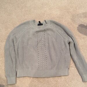Topshop Light Gray Knit Sweater